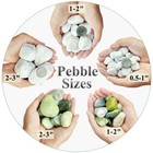Fantian 10 Lbs White Gravel For Aquarium  2-3 Inch Large Pebbles For Planters   
