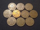 10 Different Canada Cents Vf Xf Date Set 1920-1936 1 5 Roll George V Coins