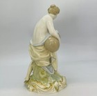 Rare Kpm Porcelain Figurine Goddess Of Wine With Cherub  Stunning Figurine