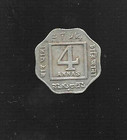 India  4 Annas  1920    Coin   Vg - Fine   Condition