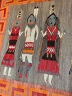 Powerful And Rare Dated Navajo Yei Pictorial Weaving Rug
