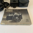 Vintage Canon Ae-1 Slr Film Camera With Flash And Box