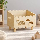 Children s Wooden Book Rack Sturdy For Playroom  Reading Corner  Young Children