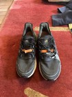 Adidas Boost Men   s Low Top Athletic Sneakers Lace Up Black orange