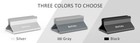 Vertical Aluminum Laptop Holder Desktop Stand With Adjustable Dock  3 Color