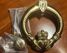 Celtic Brassware Hand-crafted Large Claddagh Door Knocker Ireland Great Gift Nib