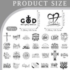 Bible Verse Iron On Transfers - 20 Sheets Christian Dtf Ready To Press Heat Patc