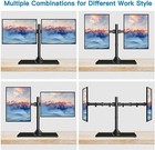 Dual Monitor Stand For 13    To 27    Screens free Standing Adjustable Monitor Mount