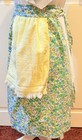 Vintage Handmade 1950s Adult Half Apron With Pocket And Sewn On Hand Towel