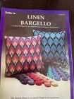 Euroflax Linen Bargello Needlepoint Pillow Kit Unworked 10x10 Blues Ann Benson