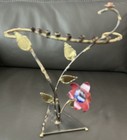Vtg Gary Rosenthal Menorah Candle Holder Steel Copper   Brass Flower 15    H Mcm