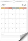 Beautiful 2026 Wall Calendar - Runs From January 2026 Until July 2027