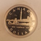 1984 Canada 1 Dollar     150th Anniversary Of Toronto     0 500 Silver