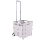 Collapsible Utility Cart Folding Shopping Cart Portable Rolling Crate Handcart