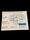 Welcome To Disneyland Guide Map Ephemera Brochure 1960 Original