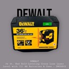 Dewalt Dw08802 Red Self-leveling Cross Line Laser Level With 2 Batteries   Case