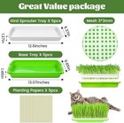 Germination Tray 5 Pack Seed Sprouter Trays Free Micro Greens Growing Trays