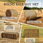 Round Bale Hay Net  6x6ft Knotless Hay Nets For Horses Slow Feed  Heavy Duty    