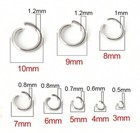 200pc Stainless Steel Split Jump Rings Open Loops Jewelry Making Connectors