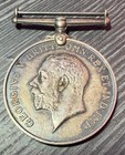 Wwi British War Medal 1914-1918 Silver - Named To 801058 Pte P  N  Soden