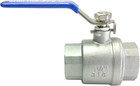 1-1 4  Female Ball Valve Npt Thread 316 Stainless Steel Full Port Ball Valve Wog