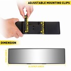 300mm Inner Inside Wide Convex Interior Clip On Rear View Clear Mirror Universal