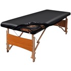 Fitted Leather Massage Table Cover Protector  Wipeable  Black  1 Pc