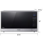 Panasonic 2 2 Cu  Ft  Countertop Microwave  nn-sn95hs 