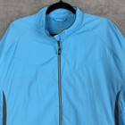 Elevate Sport Jacket Womens 2xl Blue Lightweight Windbreaker Full Zip Running