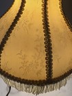 Vintage Victorian Table Lamp Shade Boudoir Bell Fringe Cream ivory 14    Tall