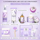 Bath   Body Gift Basket For Women  Honey Lavender Home Spa Set With Oil Diffuser
