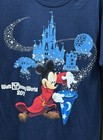 Disney Parks T-shirt Adult Small Blue Disney World 2017 Mickey Mouse Nwt