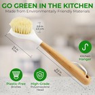 Wood Handle Kitchen Cleaning Brushes For Dishes  Pots And Pans Daily Washing