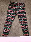 No Boundaries Juniors Xl 15-17 Ankle Leggings Christmas Dog Print Stretch