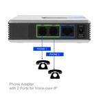 Unlocked Voip Router Sip rj45 2 Phone Ports Adapter Fr Pap2t Sls Uts