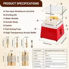 Upgrade Stained Glass Grinder Kit  110v 4200r min Stained Glass Grinders Machine