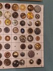 Lot 200     Antique   Vintage Buttons Assortment Glass Brass And More 