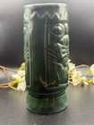Vintage Green Tiki Mug Hawaiian Luau Barware Ceramic Cocktail Cup