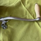  10 Manual Cast Iron Meat Grinder Complete Wood Handle Unused Made In China