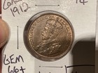Canada 1912 Large Cent Gem Bu Woody