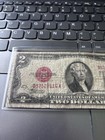 1928 F  2 Legal Tender Red Seal Note Us Currency Two Dollar 1928f Bill