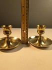 Vintage Set Of 2 Solid Brass Candle Stick Holders Only  5 Shipping  