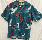 Vtg 80s Paradise Found Hawaii Macaw Cockatoo Shirt Magnum Pi Style L Usa Euc