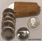 One  1  1935-1967 Canada Dollar From Obw Roll Choice Gem Bu Unc  80  Silver