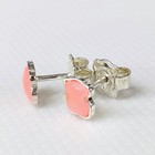Tous Authentic Sv925 Earrings Bear Rose Quartz Silver Ladies