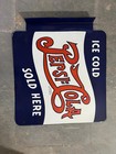 Porcelian Pepsi-cola  Enamel Sign Size 28x24 Inches Double Sided With Flange