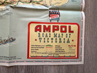 Vintage Ampol Petroleum Large Map - Victoria In Australia