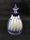 Delft Blauw Blue   White Dutch Maiden Bell Hand Painted  as Is With Crack 