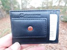 Alpine Swiss Leather Black Bi-fold Wallet Bill Fold Ultra Thin 4  X 3  Sw-910a