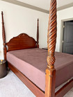 Vintage Kling Factories Solid Mahogany Queen Bedroom Set 3pc - Atlanta Pickup 